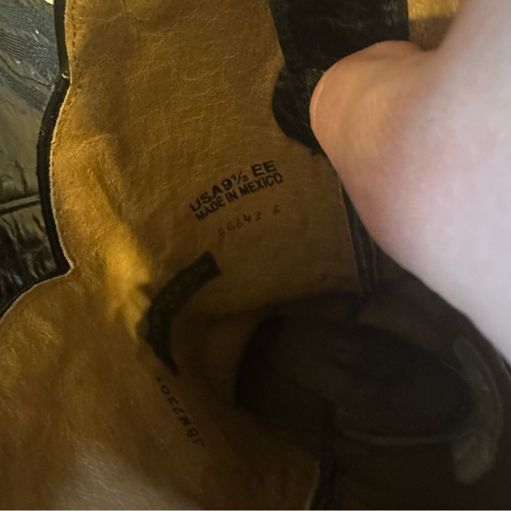 J.B Dillion western the “Clayton” leather mid calf cowboy boots - Picture 8 of 10